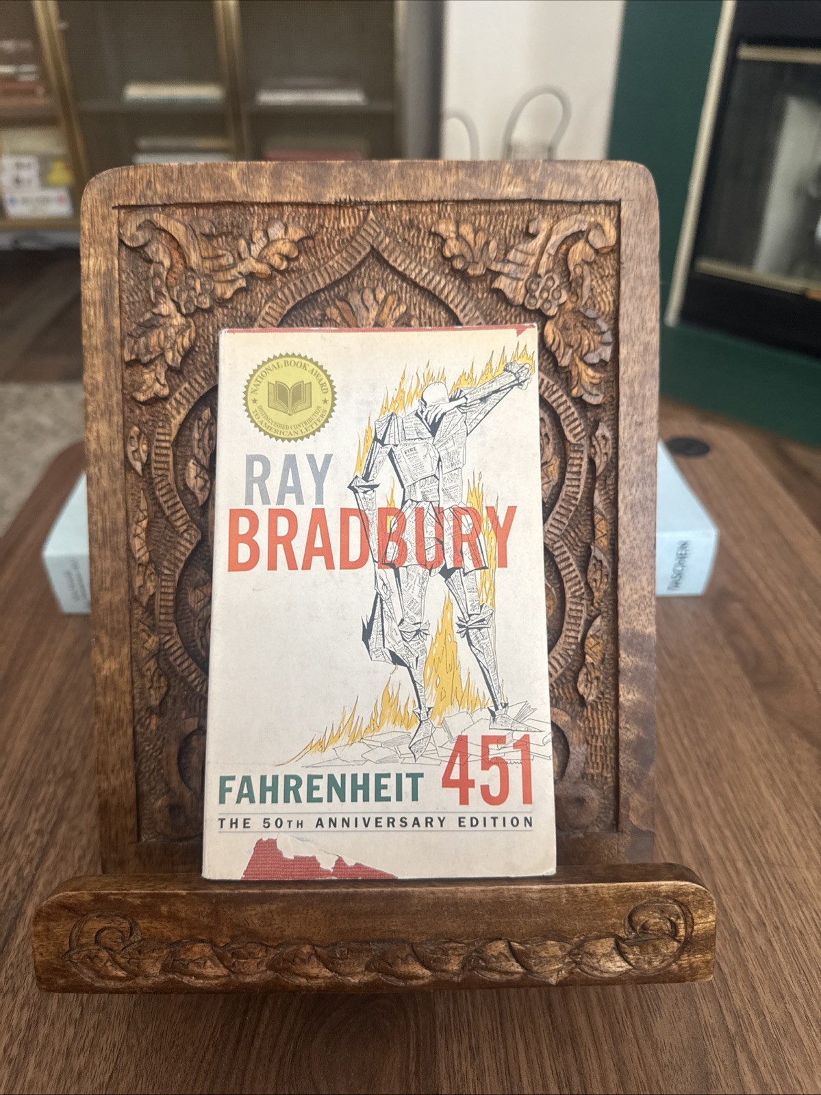Fahrenheit 451 • Ray Bradbury • Dystopian Science Fiction • 50th Ann Ed. Del Rey