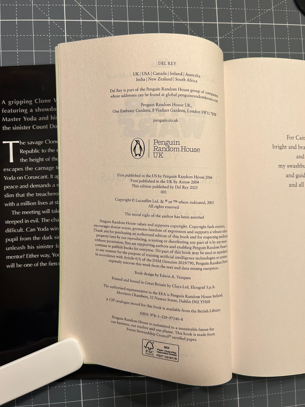 Inkstone Books – Yoda Dark Rendezvous (Star Wars) – Signed Limited Edition /750