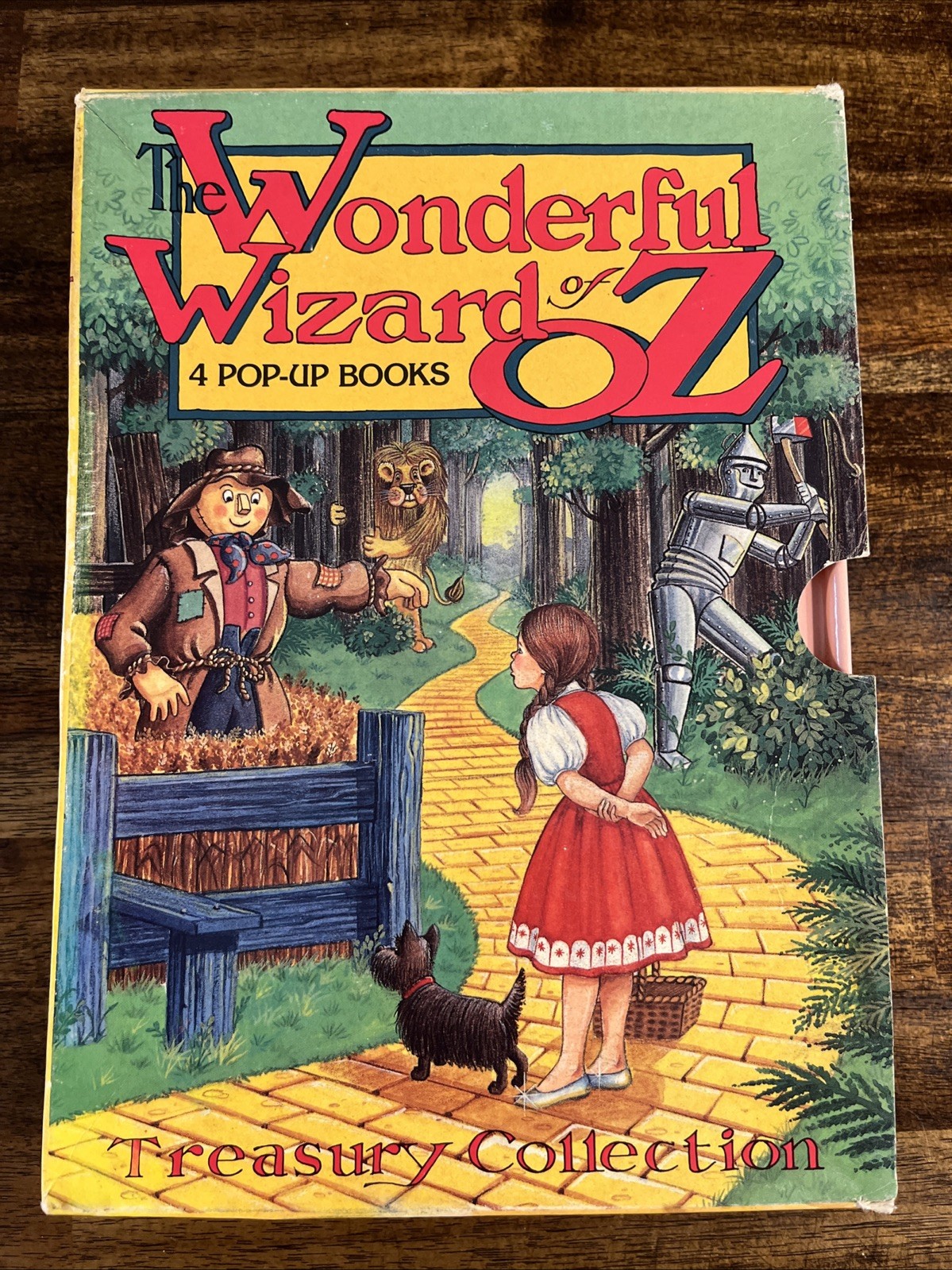 Vintage The Wizard of Oz Pop-Up Book Collection Box Set Of 4 Hardcover Books