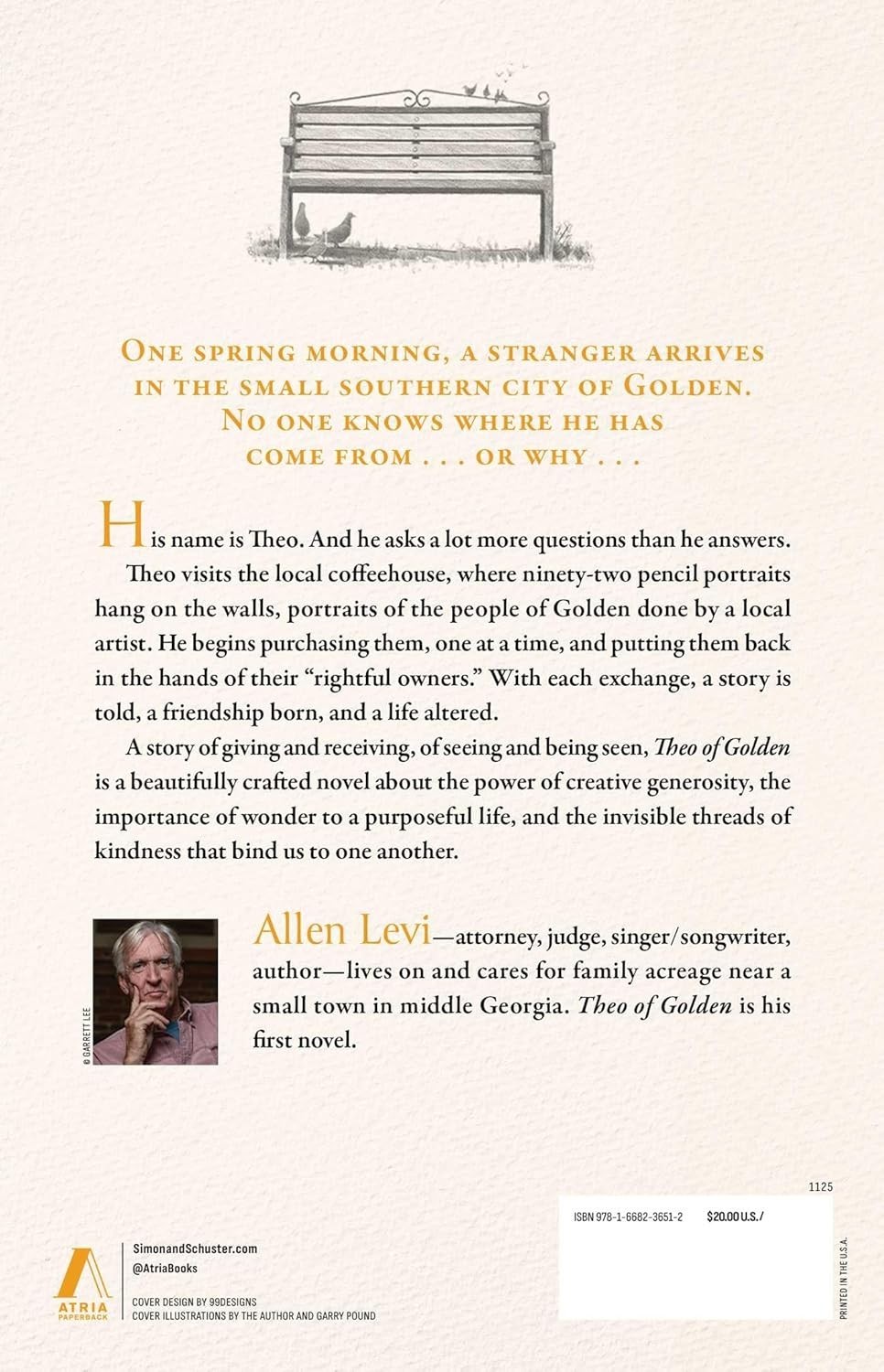 Theo of Golden Paperback by Allen Levi New book usa stock