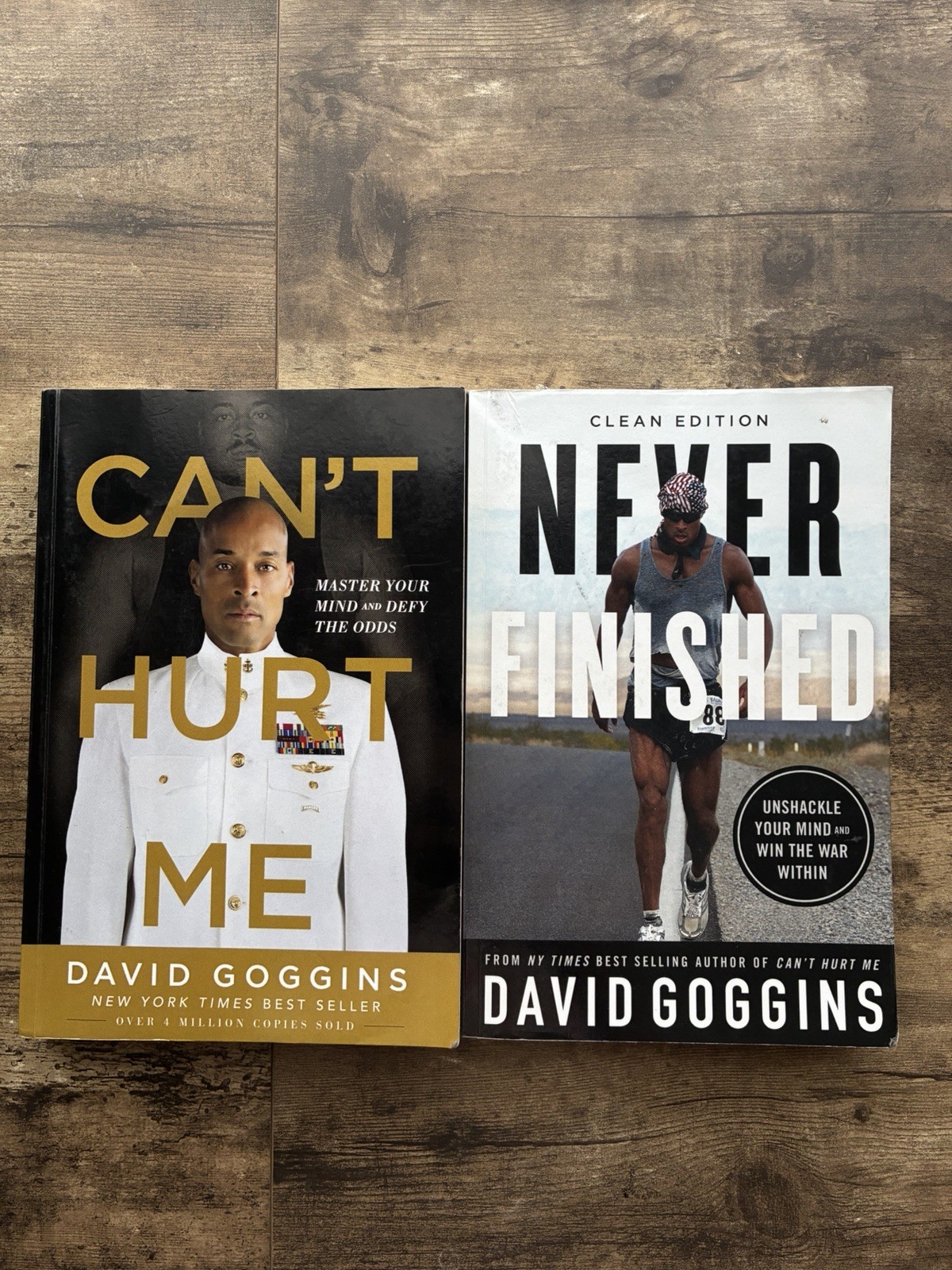 David Goggins Can’t Hurt Me & Never Finished 2-Book Set – Used