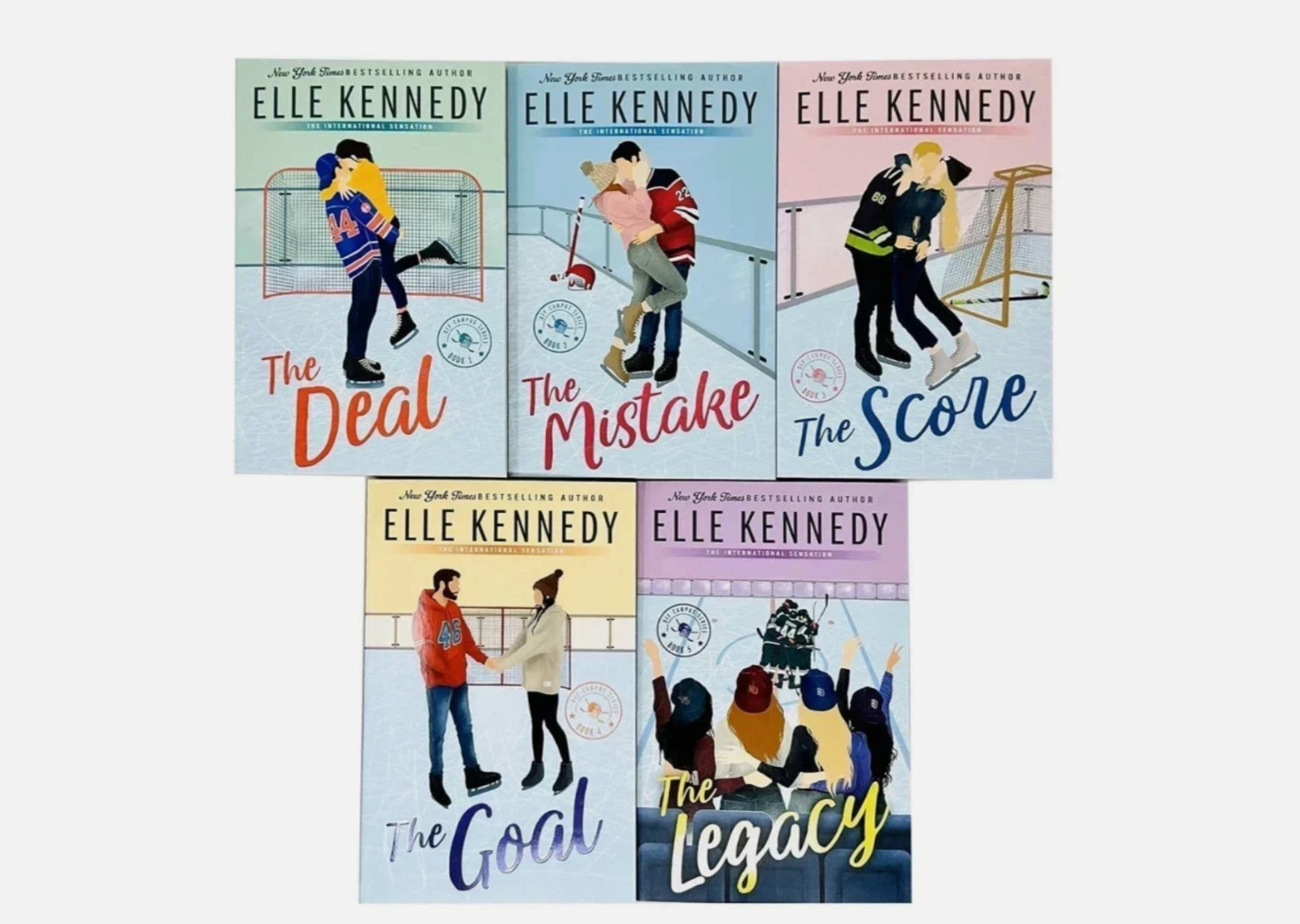 Off-Campus Series The Deal, Mistake, Score, Goal, Legacy, 5 book set .. ..
