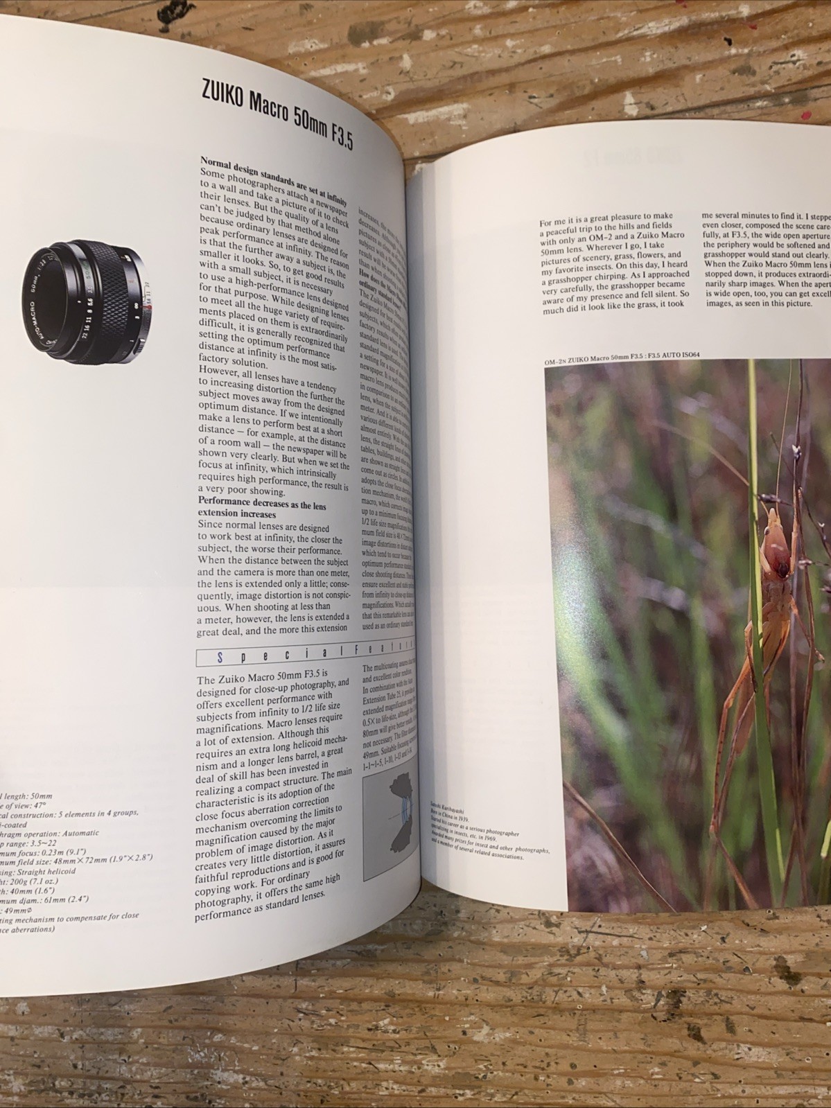 Vintage The OM System Lens Handbook Olympus Camera Photography Lenses Book 1985