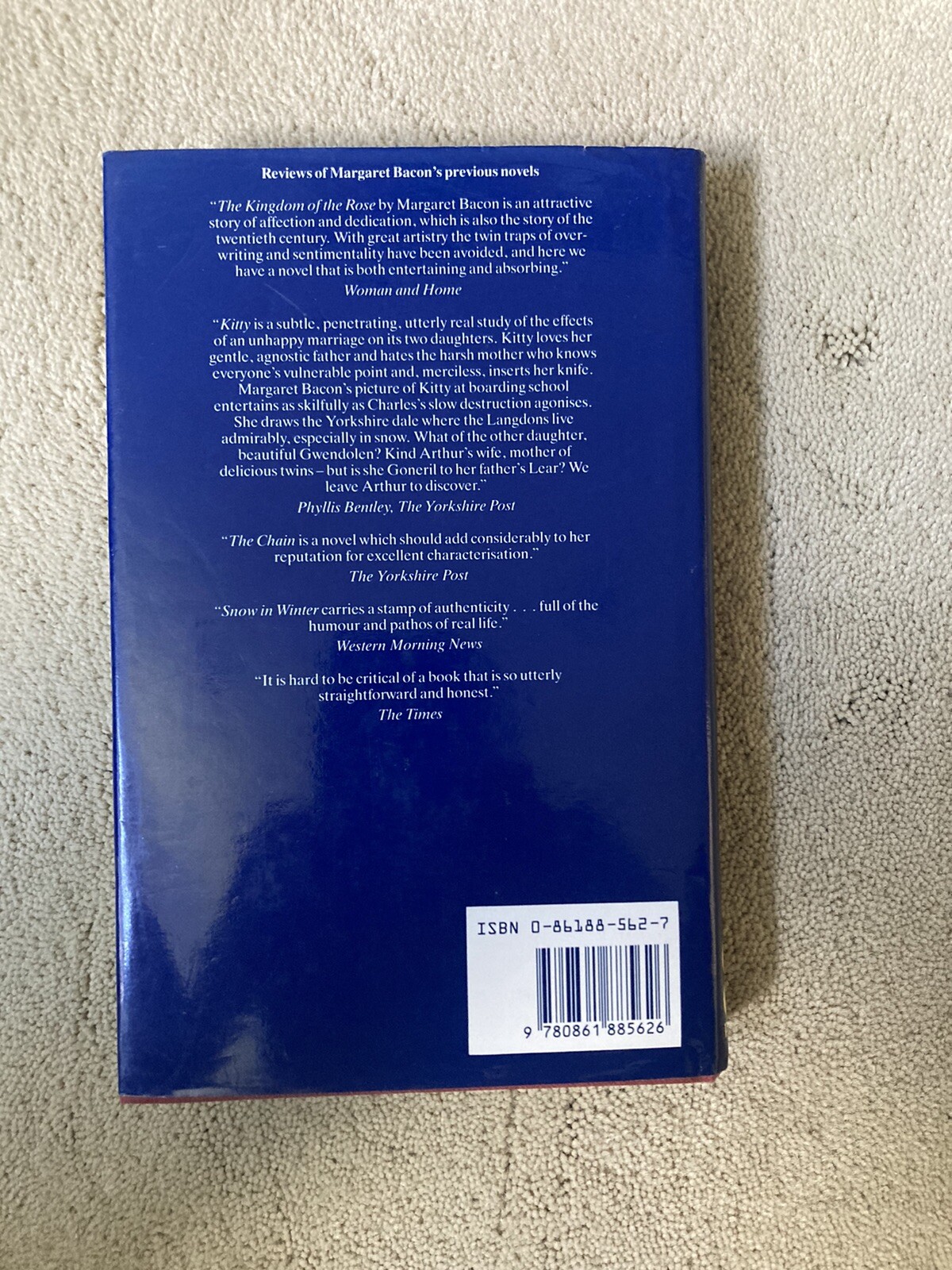The Serpent’s Tooth, Margaret Bacon. Piatkus, 1987. Signed by author.