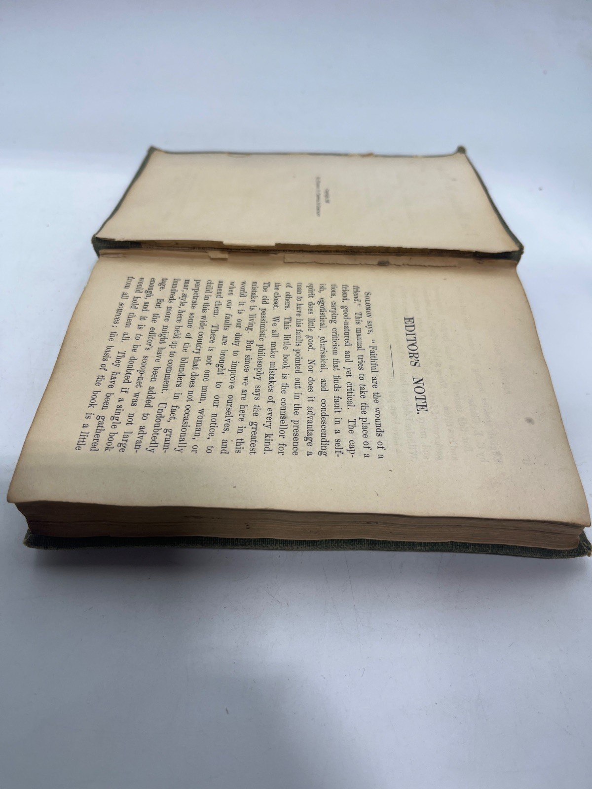 The Mistakes We Make – 1898 – ANTIQUE – WATER DAMAGE