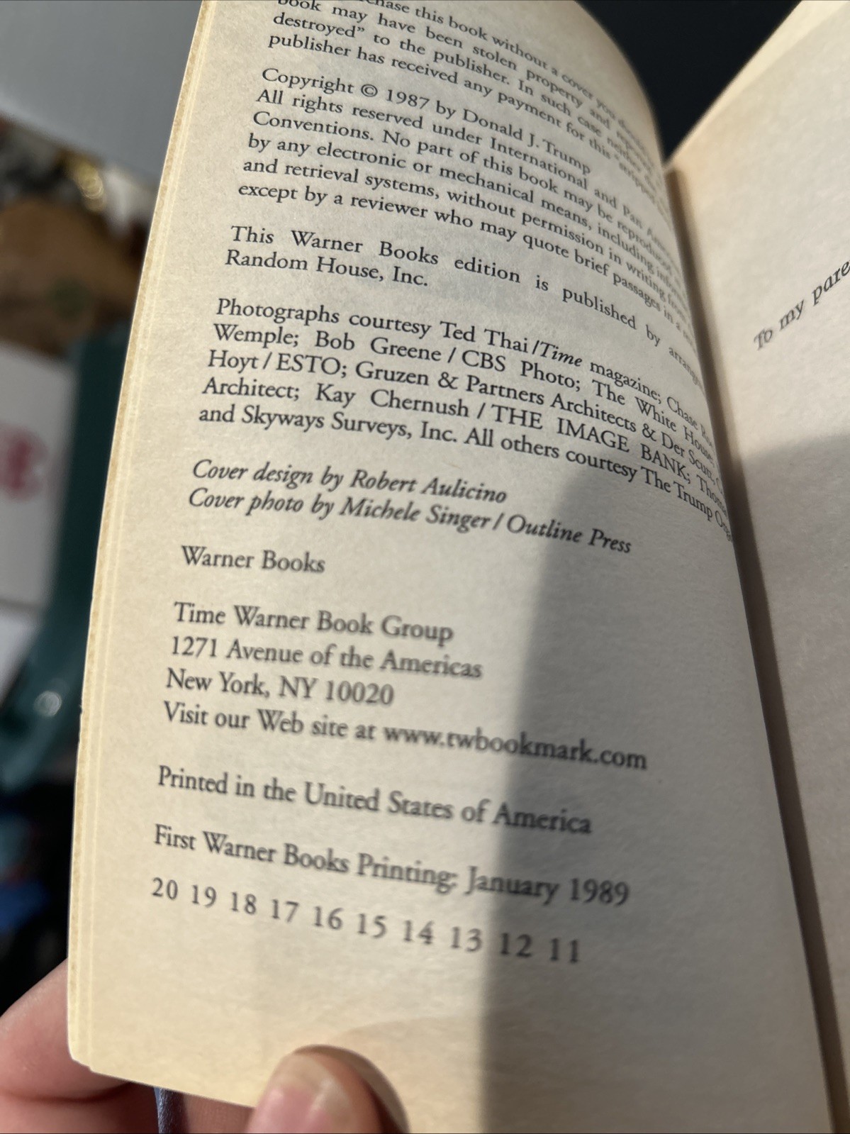 The Art of the Deal Donald J Trump First 1st Warner Books Edition Paperback 1989