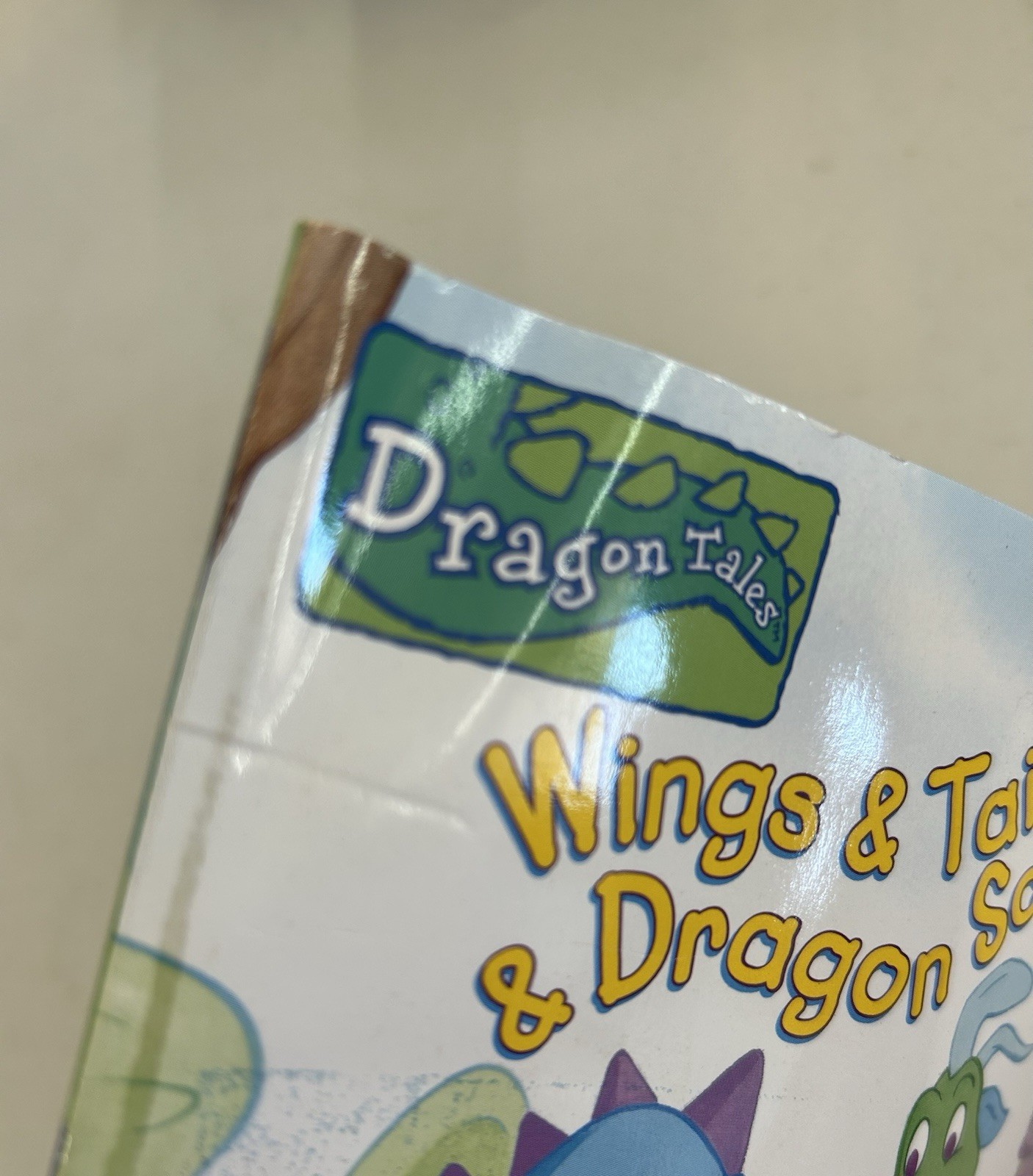 Vintage Dragon Tales Wings & Tails Coloring Activity Book Cut Out Doll Y2K