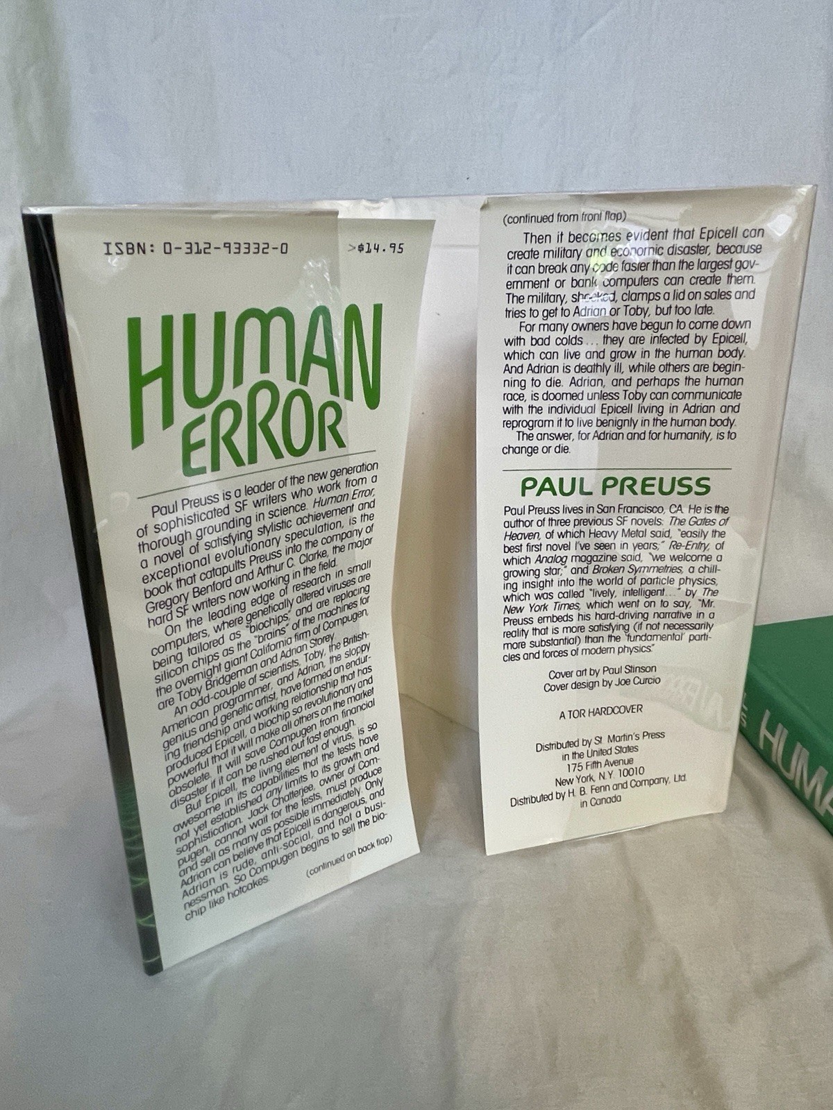 Human Error – first edition, first printing – Paul Preuss – 1985