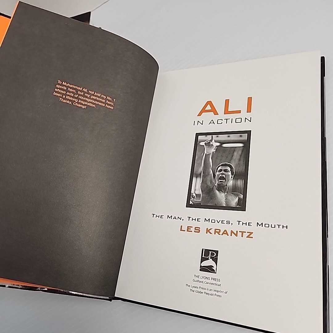2 Books on Muhammad Ali : Handbook & Ali in Action DVD Documentary HC Nice