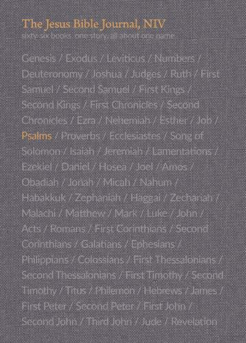 The Jesus Bible Journal, Psalms, NIV, Paperback, Comfort Print, Zondervan, New B