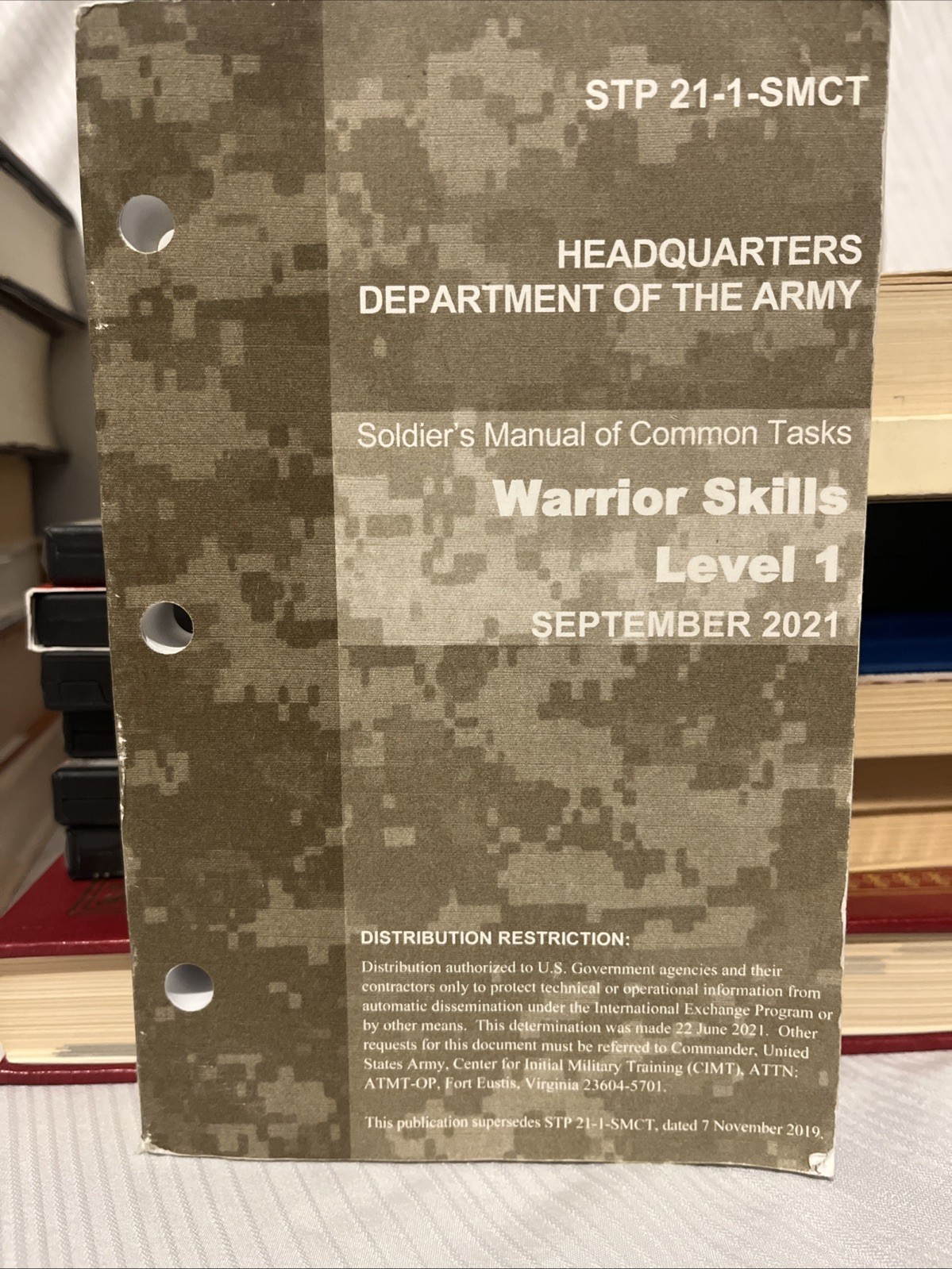 STP 21-1-SMCT HEADQUARTERS ARMY WARRIOR Skills Level 1 September 2021 PB 059832